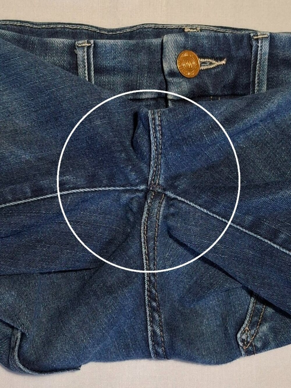 MOTHER High Waisted Looker Jeans 24 Medium Wash Blue USA - Picture 13 of 15